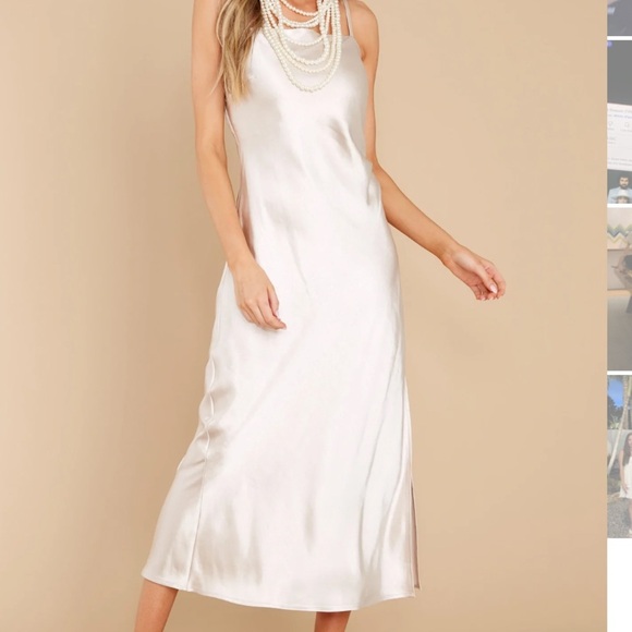 Special Treatment Champagne Maxi Dress - Picture 3 of 10